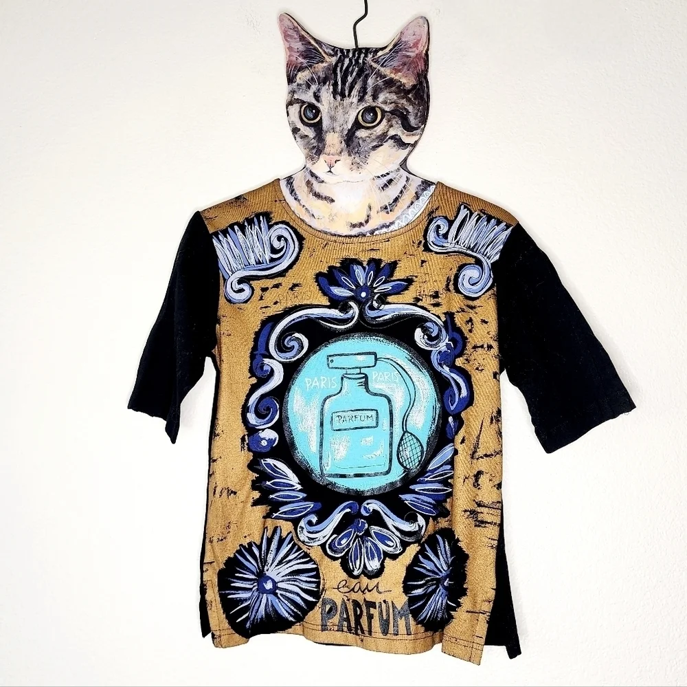 Custo Barcelona Perfume Graphic Tee 4 - Picture 1 of 5